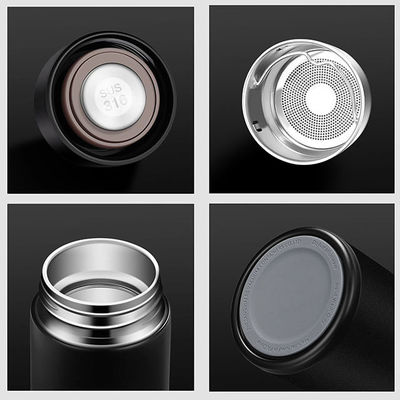 Taza de calibre alimenticio con tapa de acero inoxidable de aislamiento con taza de balas para bebidas calientes y frías
