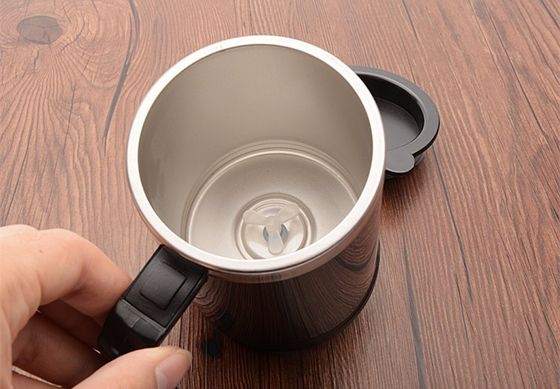 Oficina y hogar de acero inoxidable eléctrico automático auto agitar taza para los amantes del café
