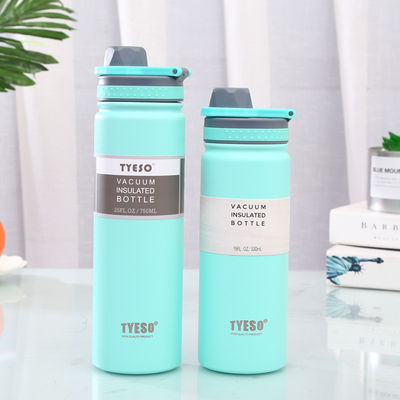 Flasco térmico Eco amigable boca ancha de doble pared de acero inoxidable Botella de agua aislada