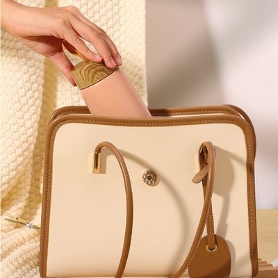 Muestra 280ML Copa de acero inoxidable de grano de madera para el logotipo personalizado Botella de agua deportiva para niños