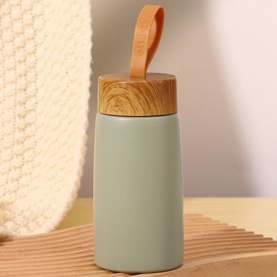 Flascos de vacío Termósidos Taza aislada de pequeña capacidad con diseño creativo de grano de madera