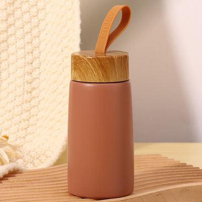 Flascos de vacío Termósidos Taza aislada de pequeña capacidad con diseño creativo de grano de madera