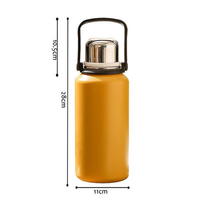 PP Grado alimenticio tapa de acero inoxidable aislado al vacío botella de agua deportiva para gimnasio fitness