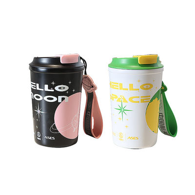 Copo de café de viaje aislado de acero inoxidable reutilizable a prueba de fugas 380ml 510ml