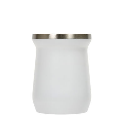Taza de té mate de acero inoxidable con boca ancha para tazas de cerveza personalizadas y café aislado