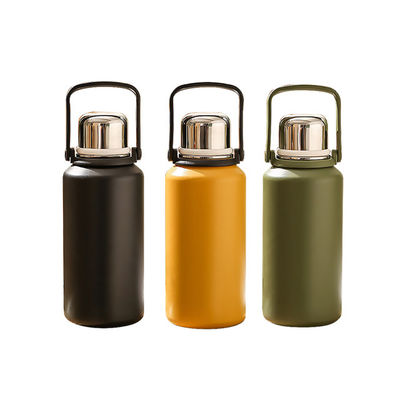 Botellas aisladas de acero inoxidable con doble pared de vacío Logotipo personalizado para senderismo
