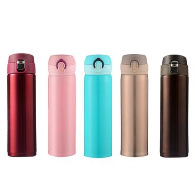 500 ml de botella de agua de vacío de acero inoxidable con color sólido y muestra proporcionada