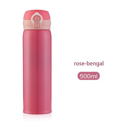 500 ml de botella de agua de vacío de acero inoxidable con color sólido y muestra proporcionada