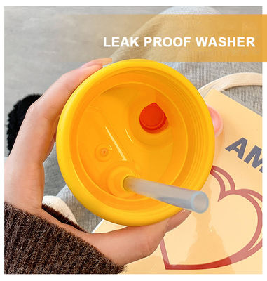 Botella portátil de agua de acero inoxidable de 500 ml de capacidad Taza de café aislada con paja