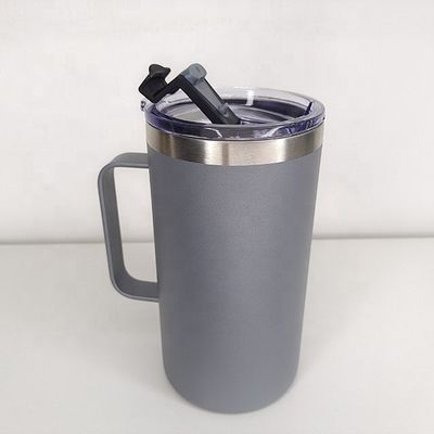 Taza de café de acero inoxidable al vacío personalizada con agarre de mano 12-24 horas de aislamiento