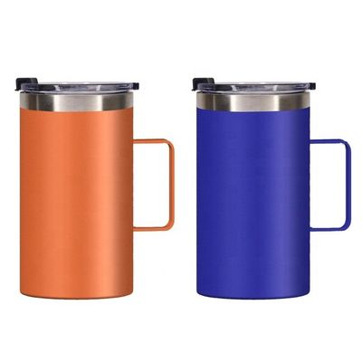Taza de café de acero inoxidable al vacío personalizada con agarre de mano 12-24 horas de aislamiento