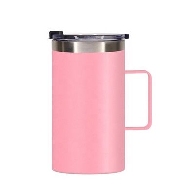 Taza de café de acero inoxidable al vacío personalizada con agarre de mano 12-24 horas de aislamiento