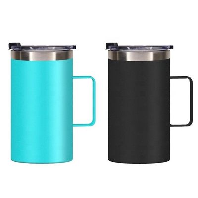Taza de café de acero inoxidable al vacío personalizada con agarre de mano 12-24 horas de aislamiento