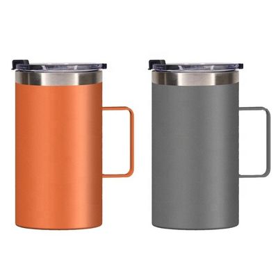 Taza de café de acero inoxidable al vacío personalizada con agarre de mano 12-24 horas de aislamiento