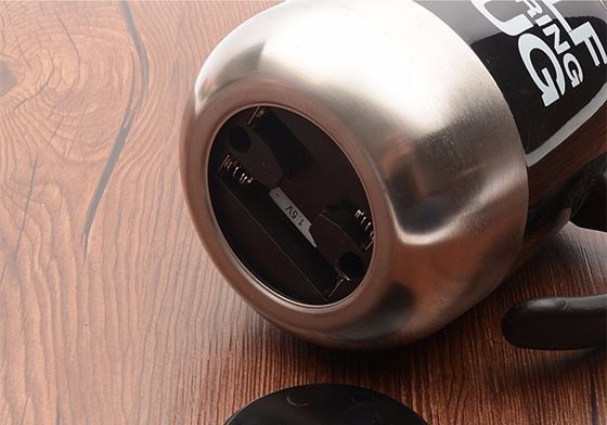 Taza de mezcla de leche de café de acero inoxidable 304 con taza magnética y función de autoagitación