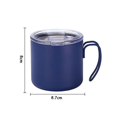 Tazas de café de acero de estilo clásico aisladas térmicamente y selladas al vacío para viajes por carretera