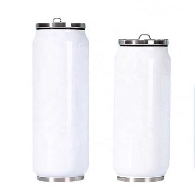 Cola de sublimación al vacío de acero inoxidable puede tumbler 12 oz con paja y tapa incluida