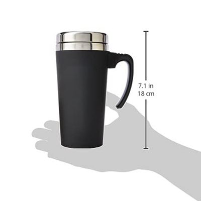 Taza de café de vacío aislada de doble pared de 16 onzas para bebidas calientes y frías
