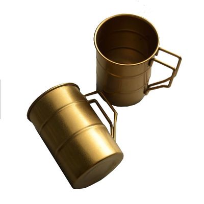380ml de metal para viajes de campamento taza de café portátil de acero inoxidable 304 tazas de cerveza para agua