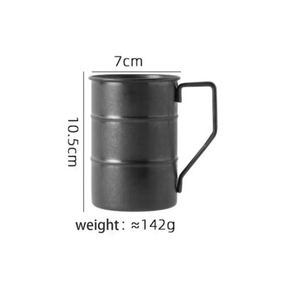 380ml de metal para viajes de campamento taza de café portátil de acero inoxidable 304 tazas de cerveza para agua