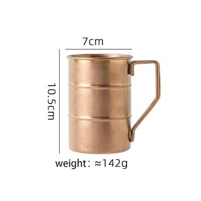 Estilo de diseño minimalista Taza de cerveza de acero inoxidable de 380 ml con mango