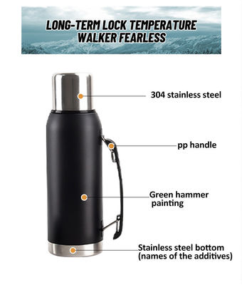 Pot de vacío para viajes 1900ml caldera de agua de acero inoxidable ideal para viajes al aire libre