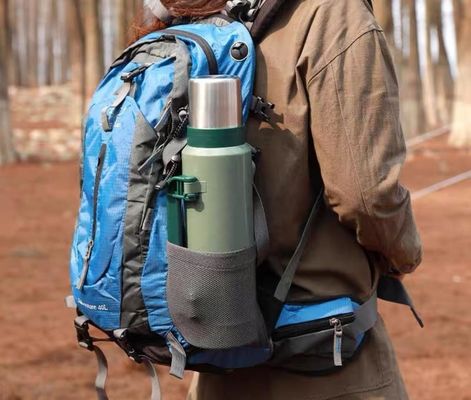 Calderona de agua caliente aislada de acero inoxidable de doble pared para viajes al aire libre y camping