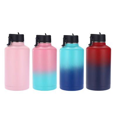 Botella de agua de acero inoxidable aislada de metal gimnasio Gran capacidad para todas las necesidades de acondicionamiento físico