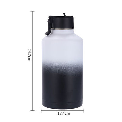 Botella de agua de acero inoxidable aislada de metal gimnasio Gran capacidad para todas las necesidades de acondicionamiento físico