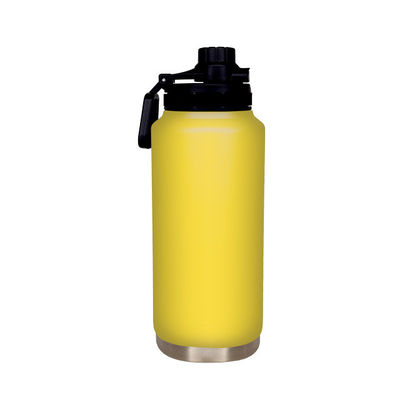Logotipo personalizado Taza recta Botella de agua de acero inoxidable 32 oz 1000ml Taza de metal aislada