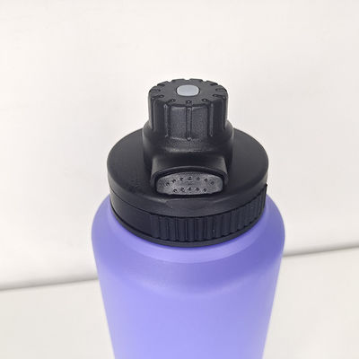 Taza recta con doble pared Botella de agua aislada 1L de acero inoxidable Flasca de vacío Taza