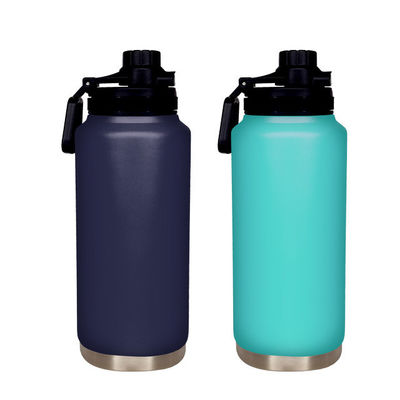Taza recta con doble pared Botella de agua aislada 1L de acero inoxidable Flasca de vacío Taza