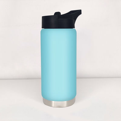Taza recta 550 ml Flasca de boca ancha aislada con tapa Botella de agua para todas las personas