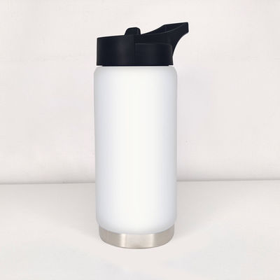 Taza recta 550 ml Flasca de boca ancha aislada con tapa Botella de agua para todas las personas