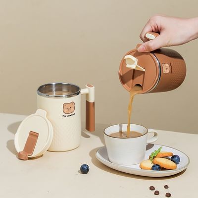 HANDGRIP Taza de café de acero inoxidable Taza de agua aislante con pegatina de oso