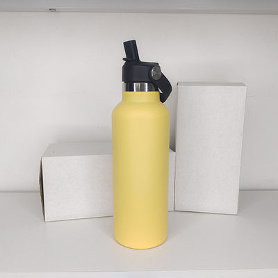 Botella de agua aislada de acero inoxidable de 650 ml Diseño moderno para niños activos y al aire libre