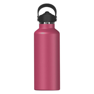 Botella de agua aislada de acero inoxidable portátil de 650 ml para deportes estilo de diseño rural
