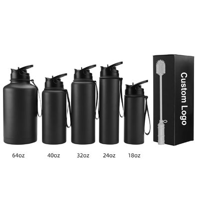 Taza recta 650ml Bebidas para niños Botellas de vacío de tumbler de acero inoxidable