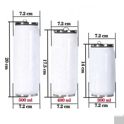Estilo americano 350ml 500ml de acero inoxidable de soda puede Custom Tumbler con Coca-Cola de paja puede