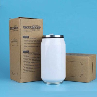 Estilo americano 350ml 500ml de acero inoxidable de soda puede Custom Tumbler con Coca-Cola de paja puede