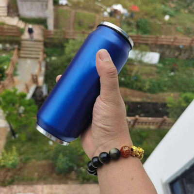 Estilo americano 350ml 500ml de acero inoxidable de soda puede Custom Tumbler con Coca-Cola de paja puede