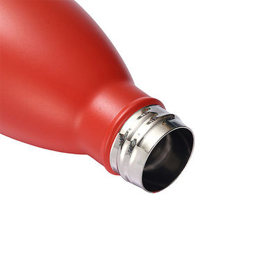 Función Botella de agua reciclable con tapa de 1 litro de acero inoxidable aislada para el deporte