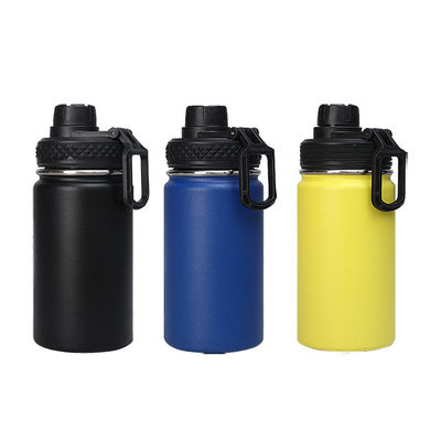 Botella de agua personalizada de doble pared para viajes de fiesta de acero inoxidable y agarre incluido
