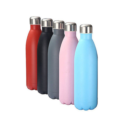 Botella de agua deportiva de acero inoxidable de 1000 ml reutilizable y a prueba de fugas para familias activas