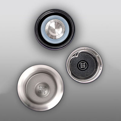 Tomadores aislados de acero inoxidable Taza de café Bebidas inteligentes con temperatura digital