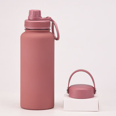 Botellas de vacío 1 litro Taza de café con tapa Bicicleta deportiva Botella de agua para el rendimiento