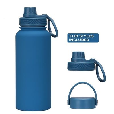 Conjunto de botellas de vacío de agua aislada recubierta en polvo para acampar Logotipo personalizado