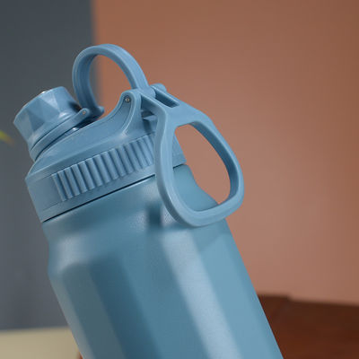 Flasca térmica de vacío de acero inoxidable Oem Botella de agua recubierta de polvo de vacío para deportes