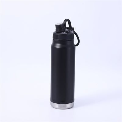 Flasca de vacío de acero inoxidable de tipo metálico Flasca térmica deportiva aislada botella de agua de 32 oz