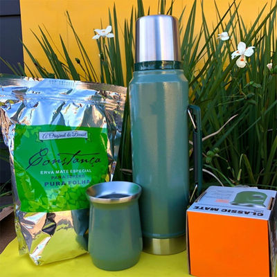 Tazas de té de Yerba Mate con vacío aisladas para viajes perfectas para la eficiencia B2B